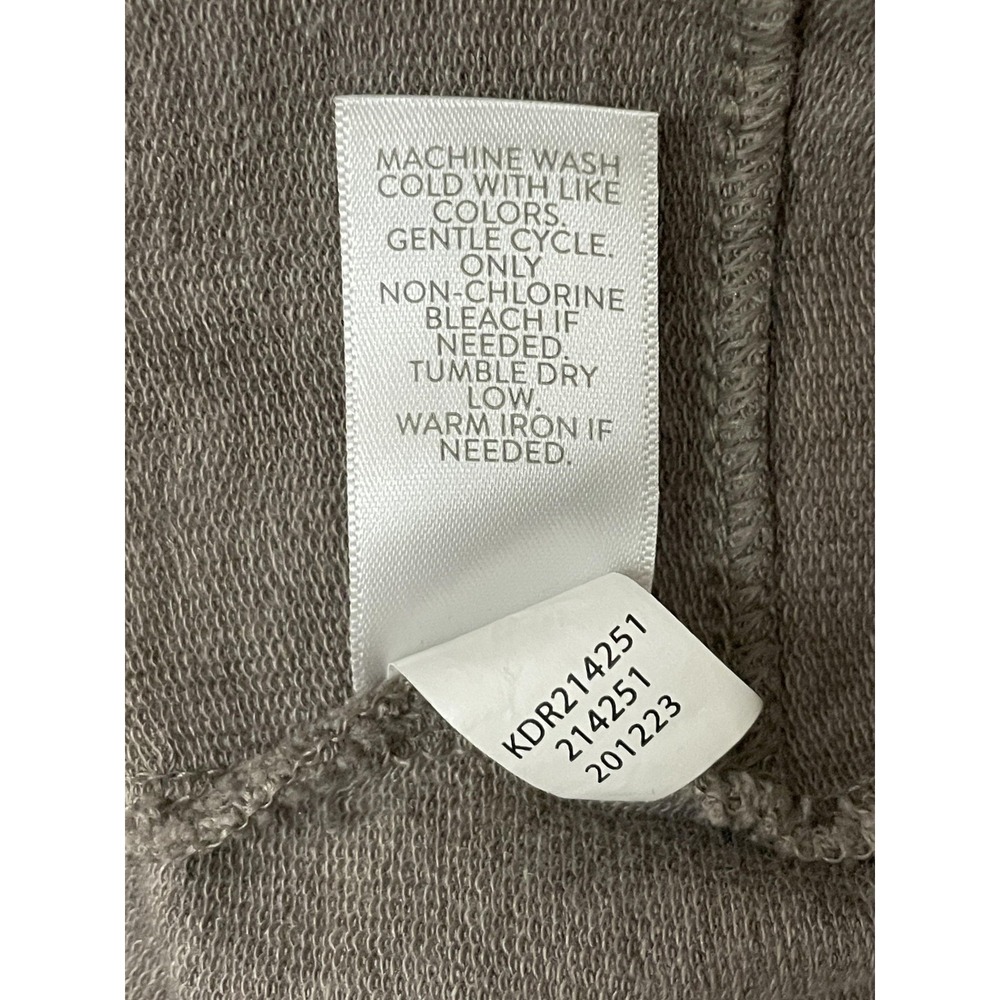 Pure Jill Dress Womens L Gray Cowl Neck Long Sleeve Jersey Shift Pockets - Picture 5 of 14
